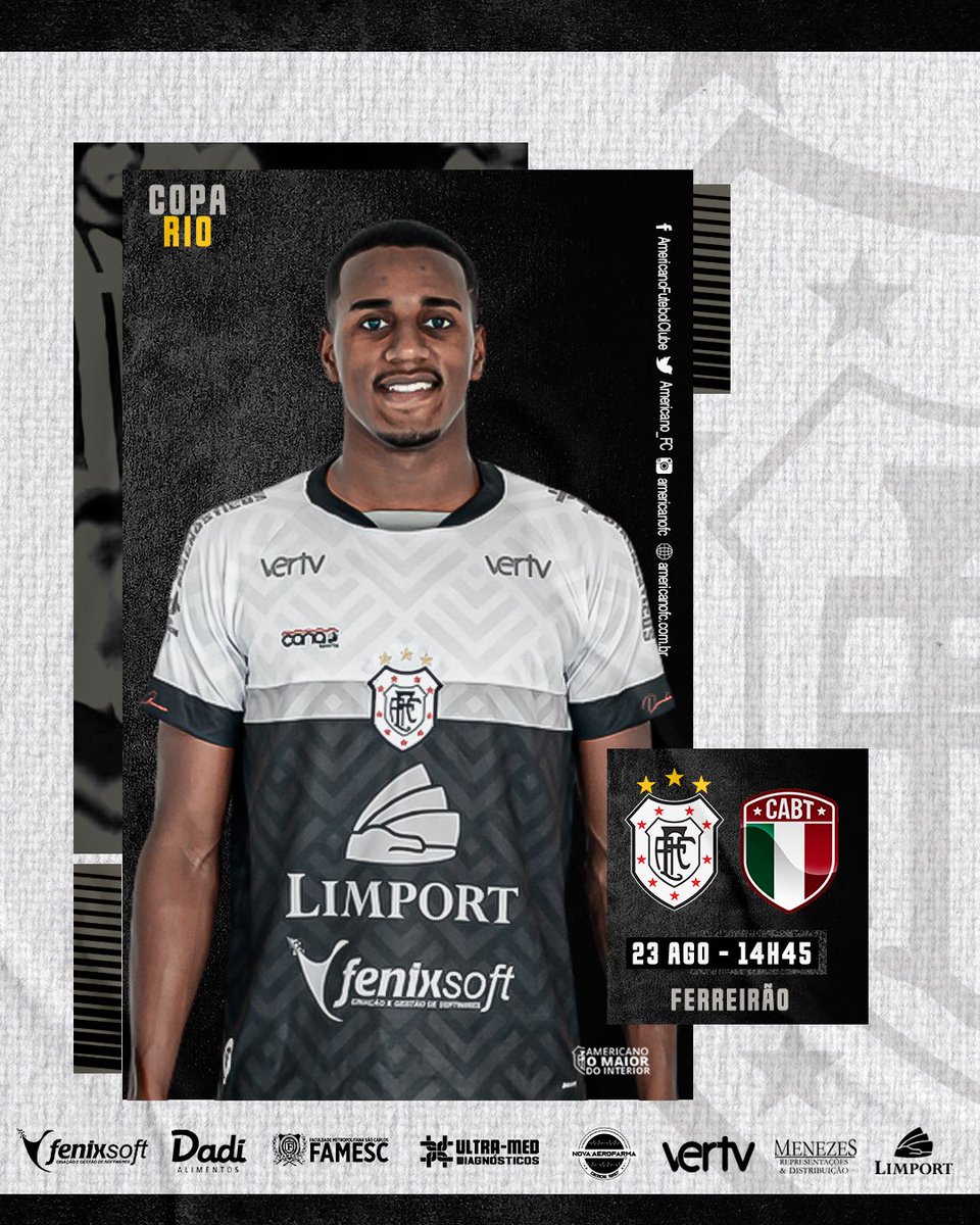 Americano_FC's tweet photo. Em alguns minutos:

Americano x Barra da Tijuca pela Copa Rio !

Transmissão: https://t.co/8UJIpXCNh7 https://t.co/3HdBrT1pYE