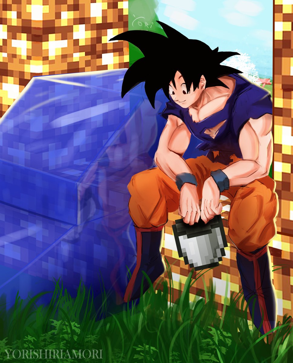 Yorishiriamori's tweet photo. "I heard this Aether place has strong foes"

I honestly dont know why i drew this i'm feeling goofy lately
#fanart #digitalart #goku #DragonBall #meme #Minecraft #aether #ArtistOnTwitter #anime https://t.co/UgfpAZCoVY