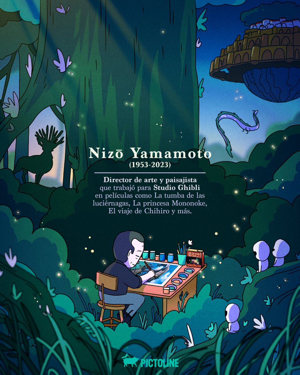 Nizō Yamamoto (1953-2023), director de arte y paisajista que trabajó para Studio Ghibli 💔

Gracias por transportarnos a mundos increíbles 💫🌿💥🐷
