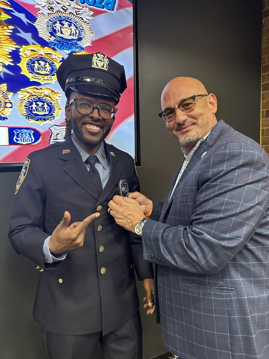 neil_pellone's tweet photo. Honored to be able to Pin my nephew Terrell as he graduates the School Safety Officer Academy and begins his new career!!! https://t.co/Q55Tdz0Ihy