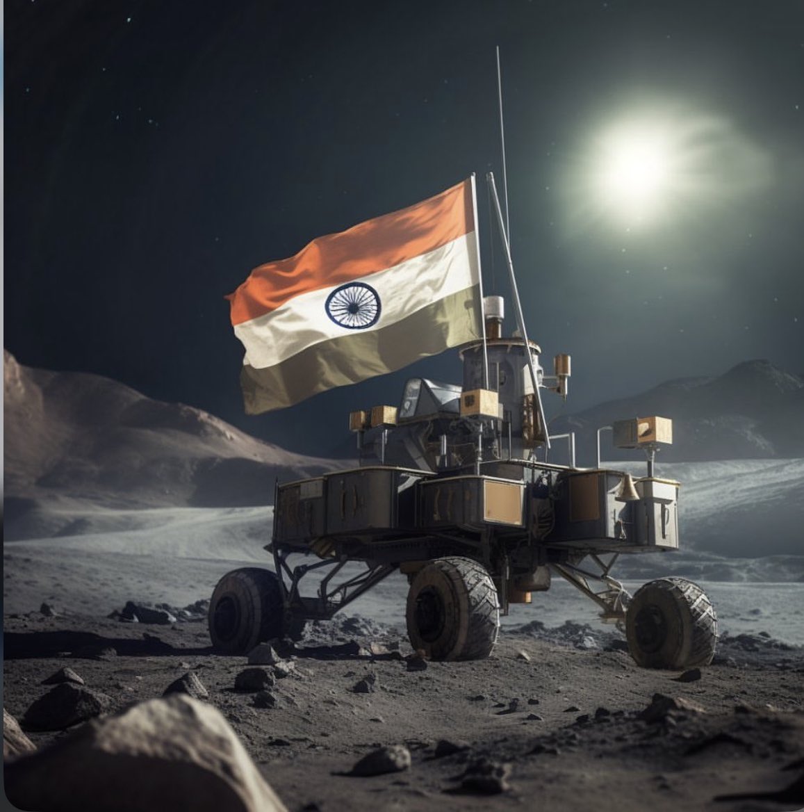 JhaPoorvi's tweet photo. सारे जहां से अच्छा हिंदुस्तान हमारा।
#Chandrayaan3 @isro बधाई 🙏👏 https://t.co/W8qTmcHdhQ