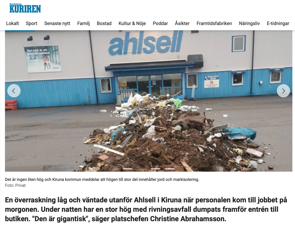 DaStraycat's tweet photo. Jag vill inte uppmana till copycat-beteende när det gäller den här typen av händelser, men visst finns det något verkligen genuint ur-norrländskt i den här typen av protest? 😛 https://t.co/pBELu7cfHk