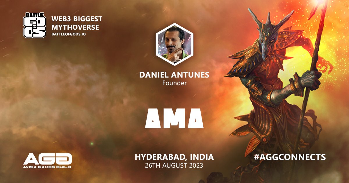 begods_games's tweet photo. ๐ฅ@AvisaGuild #aggconnects is happening next weekend in Hyderabad, INDIA and Daniel from @BattleofGods_io will be there, talking about the innovative area of #Board2block, boardgame to blockchain, and its phygital (r)evolution!๐
LFG Hyderabad!๐ฅ
#BattleofGods #Mythoverse https://t.co/HkSBltNQE8