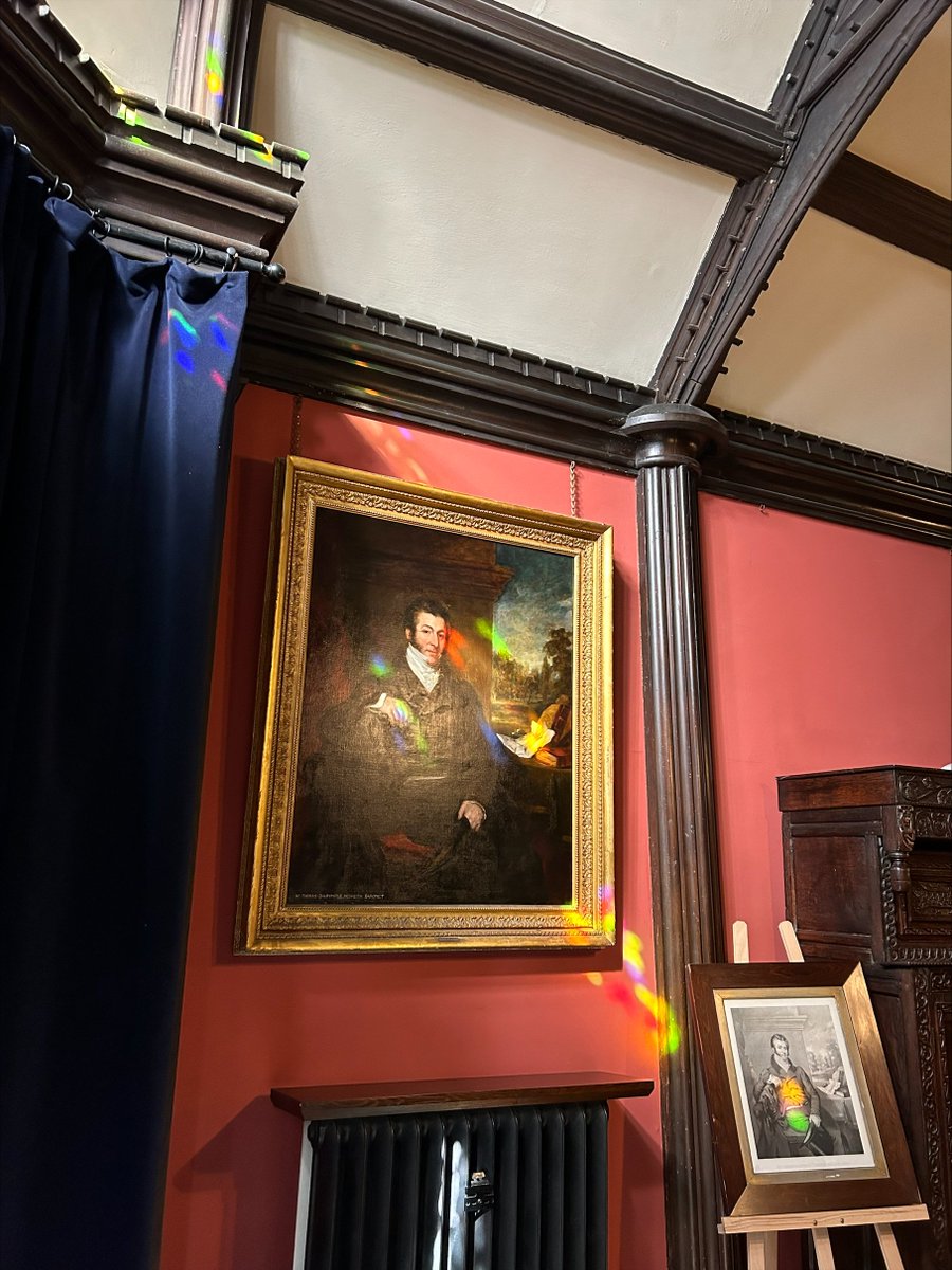 ⚡️ There are a number of striking features present in the Drawing Room at Rufford. One of those is the collection of stained glass.
☀️ On a sunny morning, the stained glass reflecting its colours into the Drawing Room is a beautiful sight.