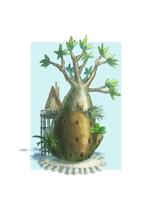 今までに描いた ちいさな家 シリーズです鉢植えをメインに少しずつ増やしています#イラスト 