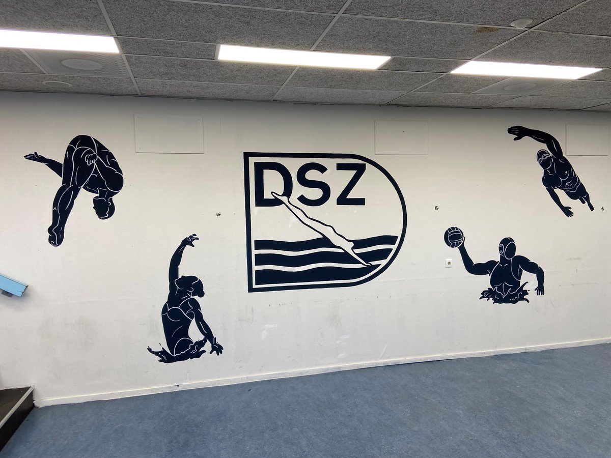 Vorig jaar hebben de Haagse Sportverenigingen een cadeau voucher ontvangen. Hague Hoppers, Sailcenter 107 en zwemvereniging DSZ kozen voor de muurschildering. Zie hier het mooie resultaat!