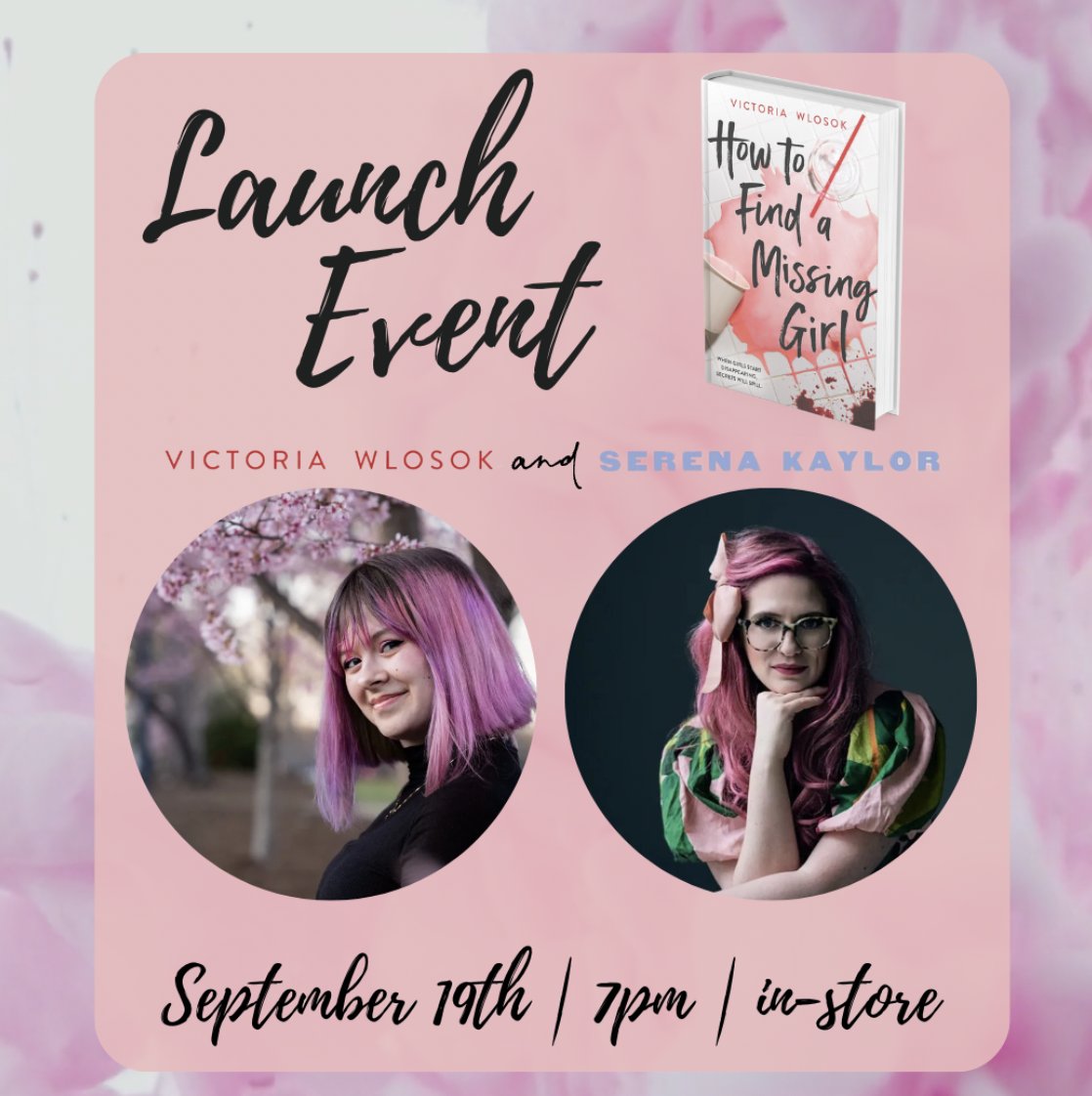 epiloguebooksch (@epiloguebooksch) on Twitter photo We're beyond thrilled to announce that we'll be hosting the launch event for How To Find a Missing Girl by <a href="/xvictoriawrites/">victoria wlosok is here β¨</a>! We're so excited to be able to celebrate the launch of her debut novel with her and <a href="/SerenaKaylor/">Serena Kaylor is on IG π</a> on 9/19.π
Tix & preorders: epiloguebookcafe.com/events We're beyond thrilled to announce that we'll be hosting the launch event for How To Find a Missing Girl by <a href="/xvictoriawrites/">victoria wlosok is here β¨</a>! We're so excited to be able to celebrate the launch of her debut novel with her and <a href="/SerenaKaylor/">Serena Kaylor is on IG π</a> on 9/19.π
Tix & preorders: epiloguebookcafe.com/events