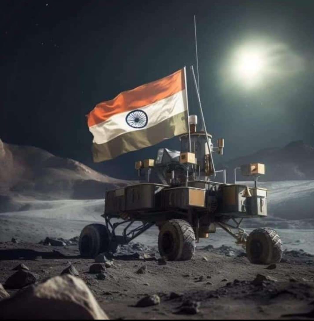 EdwiselyIndia's tweet photo. Historic moment for India! 🎉
The Chandrayaan3's lander module safely landed on the moon's South Pole
Congratulations to @ISRO for this amazing achievement in India's space exploration history. 🚀🌕🇮🇳

#Chandrayaan3Landing 
#ISRO #VikramLander #IndiaOnTheMoon #Chandrayaan3 #India https://t.co/uQNQHlU1nK