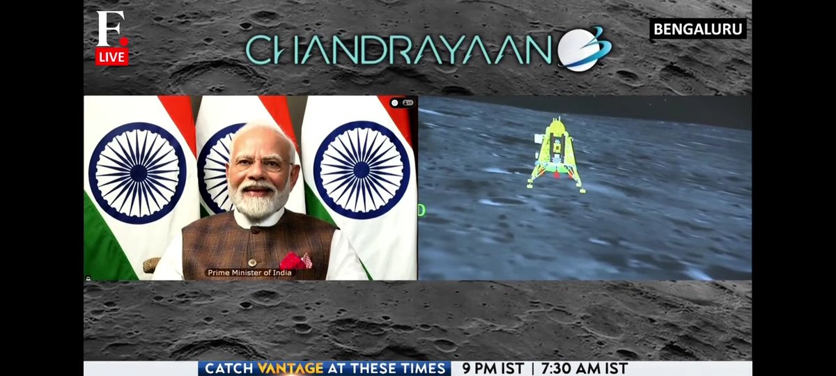bnk2301's tweet photo. #IndiaOnTheMoon
#Chandrayaan3 
#isrochandrayaan3mission 
#ProudIndian 
#ISRO
#HistoricmomentforIndia
Yayy!! Mission to Moon - Chandrayaan 3 successful!! 👏👏👏
India is literally on the Moon!! 🌝🌝🚀🚀 Historic moment.. 
Bravo ISRO Team. You made every Indian proud today. 🇮🇳🇮🇳🇮🇳 https://t.co/8zIdW6y8ks
