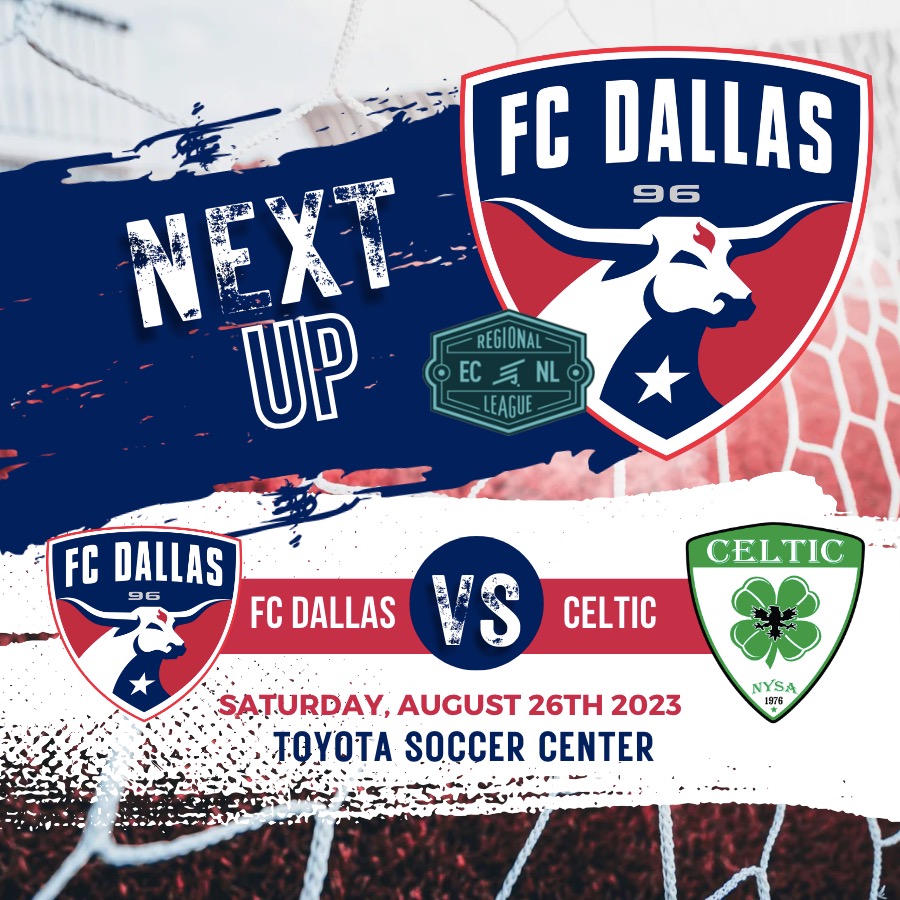 FC Dallas Girls ECNL (@fcdgirlsecnl) on Twitter photo WE'RE BACK‼️
Up Next⏭️
This Saturday we open up our 2023/24 season at home here in Frisco🤩
ECNL:
🆚<a href="/TulsaSC/">Tulsa Soccer Club</a>
📅 Sat 26th August
📍Toyota Soccer Center
ECNL-RL:
🆚<a href="/OklahomaCeltic/">Oklahoma Celtic-ECNL, OPC</a>
📅 Sat 26th August
📍Toyota Soccer Center
Let's get it ladies👊🔥 #DTID
<a href="/ECNLgirls/">ECNL Girls</a> | <a href="/FCDallas/">FC Dallas</a> WE'RE BACK‼️
Up Next⏭️
This Saturday we open up our 2023/24 season at home here in Frisco🤩
ECNL:
🆚<a href="/TulsaSC/">Tulsa Soccer Club</a>
📅 Sat 26th August
📍Toyota Soccer Center
ECNL-RL:
🆚<a href="/OklahomaCeltic/">Oklahoma Celtic-ECNL, OPC</a>
📅 Sat 26th August
📍Toyota Soccer Center
Let's get it ladies👊🔥 #DTID
<a href="/ECNLgirls/">ECNL Girls</a> | <a href="/FCDallas/">FC Dallas</a>