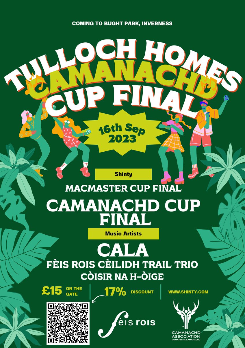 Just when you thought the Tulloch Homes Camanachd Cup Final couldn’t get any better! We are delighted to have partnered with Fèis Rois to add some traditional music to the event with amateur sport and music providing a platform for one another.