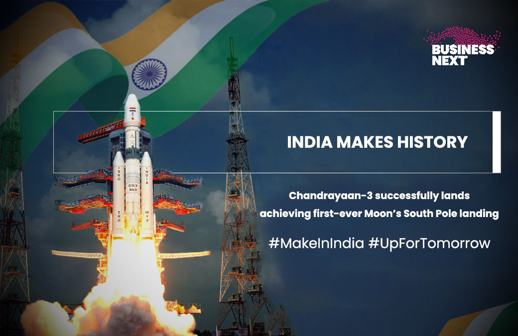 Celebrating a Historic Moment for India:  Chandrayaan's Successful Landing!
India becomes the first nation to land on Moon's south pole with Chandrayaan-3.

#Chandrayaan #Makeinindia #Proudindian #upfortomorrow #ISRO #LunarLanding #SpaceExploration