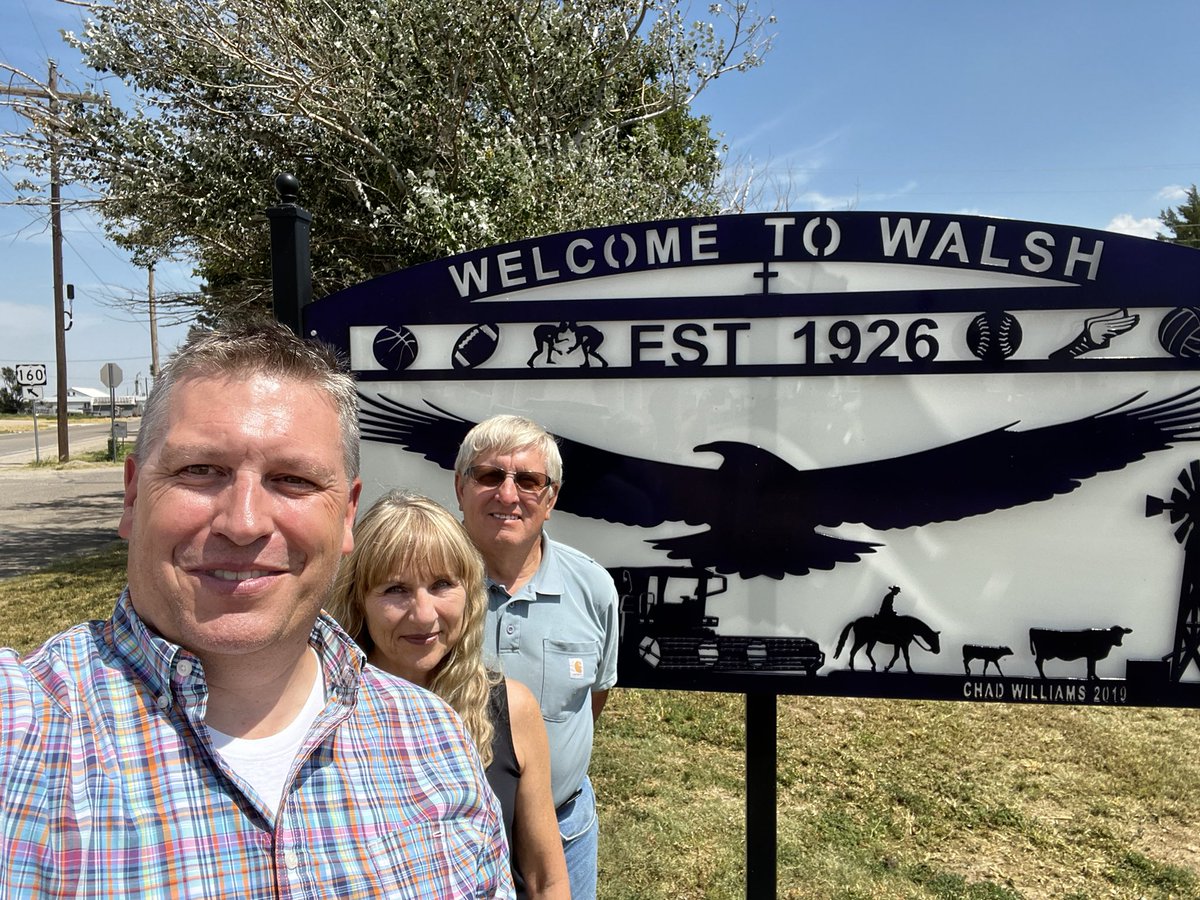 k_bomb's tweet photo. The best part of the job is visiting municipalities and thanking them for what they do and for being @CO_Municipal members. This trip: Fowler, Manzanola, Rocky Ford, Swink, Cheraw, Kim, Pritchett, Springfield, Campo, Walsh, and Two Buttes! #CMLOnTheRoad #100CML https://t.co/0caSc5qhkW