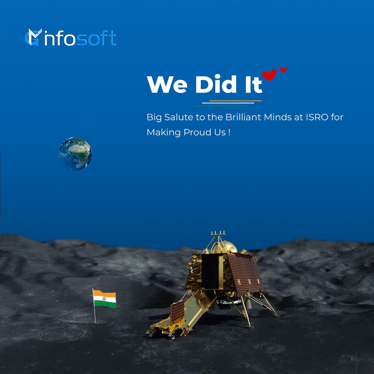 Proud Moment for India's Space Endeavours 🌌📷 Congratulations to @ISRO on the Incredible Triumph of Chandrayaan-3 Lunar Mission 
. 
. 
#Chandrayaan_3 #Chandrayaan #ISRO #IndiaOnMoon #VikramLander