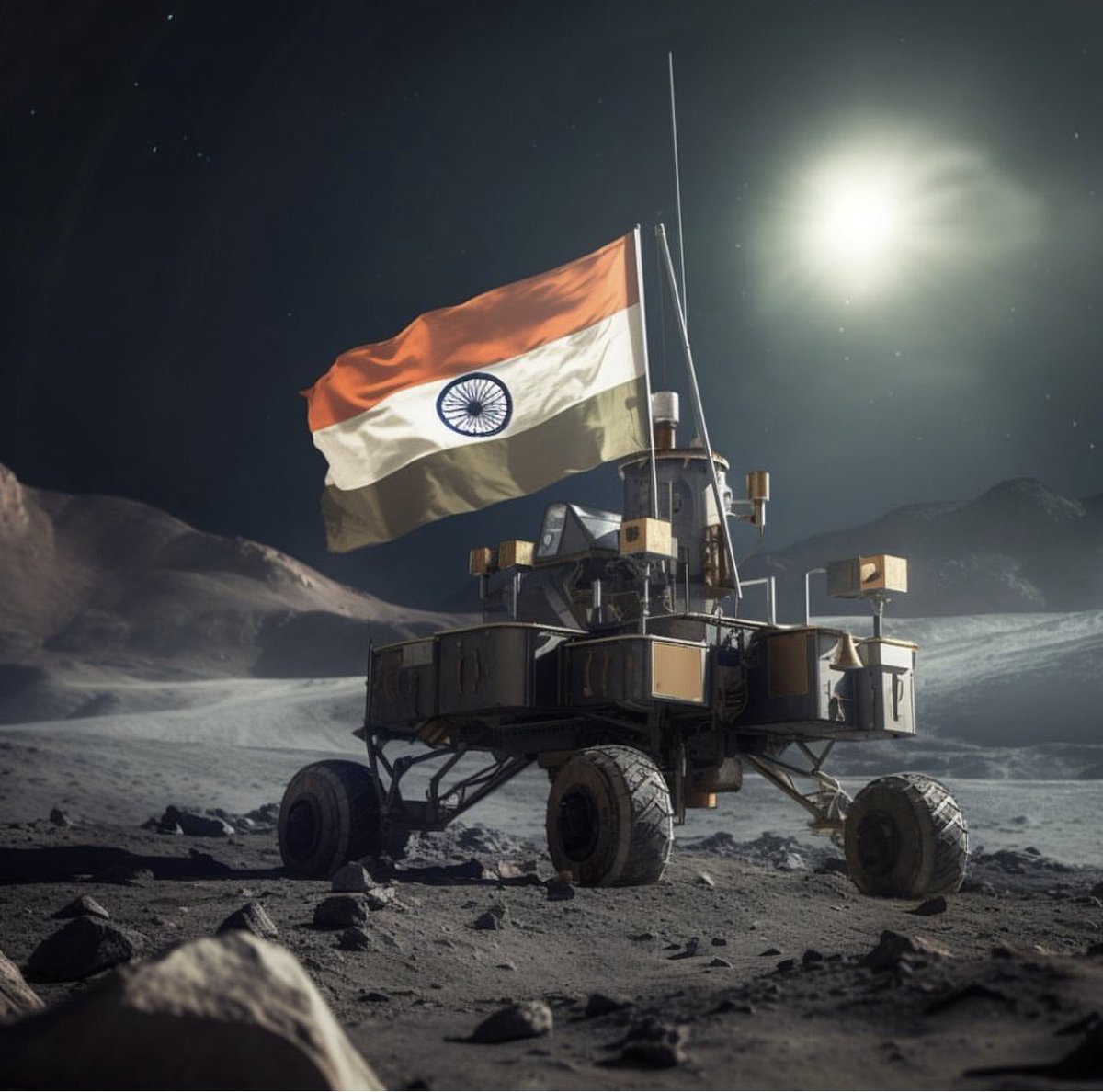tejaswi03's tweet photo. History created 💥 Congratulations to entire nation 🇮🇳 specially to @isro &amp; #Chandrayaan3 team
Jai hind ✊
#Chandrayaan3
#IndiaOnTheMoon 
#ProudMoment 🇮🇳 https://t.co/z19s1x98O7