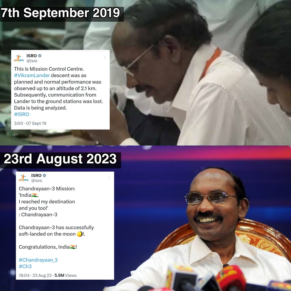 BoiesX45's tweet photo. The Greatest Comeback In The History Of Space Mission 🚀 🇮🇳 

#Chandrayaan3 || https://t.co/lWKjaKfRKP