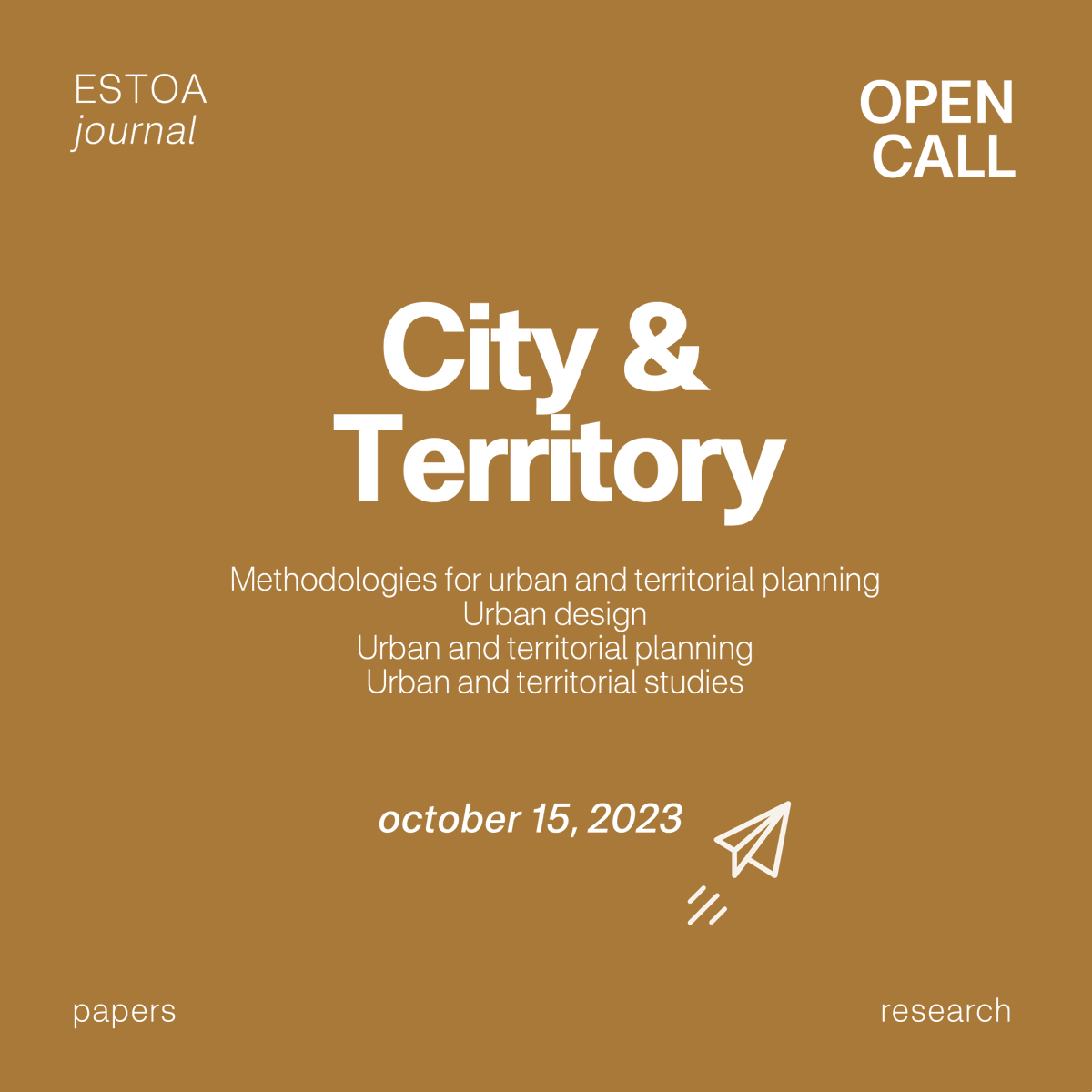 RevistaEstoa's tweet photo. #callforpapers | #ESTOA The journal's editors invite the submission of original and unpublished scientific articles resulting from completed or ongoing research in English and Spanish. โถ๏ธhttps://t.co/hejC0mkFR2
๐๐ฒ๐ฎ๐ฑ๐น๐ถ๐ป๐ฒ: ๐ข๐ฐ๐๐ผ๐ฏ๐ฒ๐ฟ ๐ญ๐ฑ, ๐ฎ๐ฌ๐ฎ๐ฏ
#ESTOA25#ESTOA26 https://t.co/hudqCqgz08