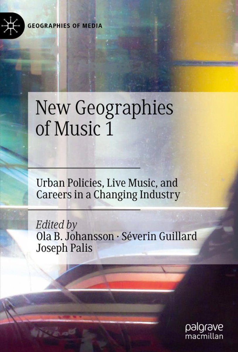 As the book came over the summer, it's time to announce properly the release of “New Geographies of Music 1: Urban Policies, Live Music & Careers in a Changing Industry” edited w/O Johansson & J Palis @PalgraveGeoEnvi! Here are a few details about it⬇️1/6 link.springer.com/book/10.1007/9…