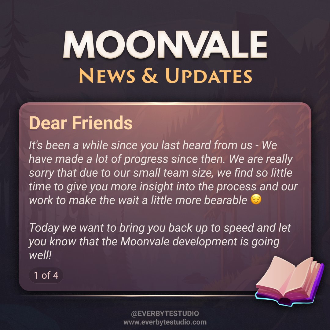 EverbyteStudio's tweet photo. News News News ❤️ #Moonvale https://t.co/uZAeDwBhrW
