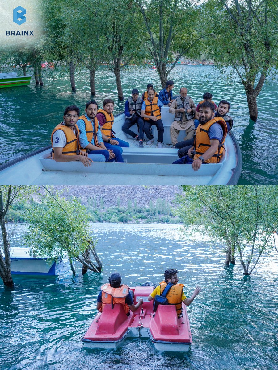 BrainXTechs's tweet photo. 𝗧𝗿𝗶𝗽 𝗗𝗮𝘆 𝟮 ⛰
On the second day of our trip, we found ourselves in the captivating realm of 𝐂𝐡𝐢𝐥𝐥𝐚𝐬 🌲 . (1/5)
#ChillasExploration #SKARDUAdventures #LakeRetreat #BoatingFun #SunsetSpectacle #NatureBeauty #brainX #MemorableMoments #BrainxiansOnTour #TravelJoy https://t.co/gvMar7ix93
