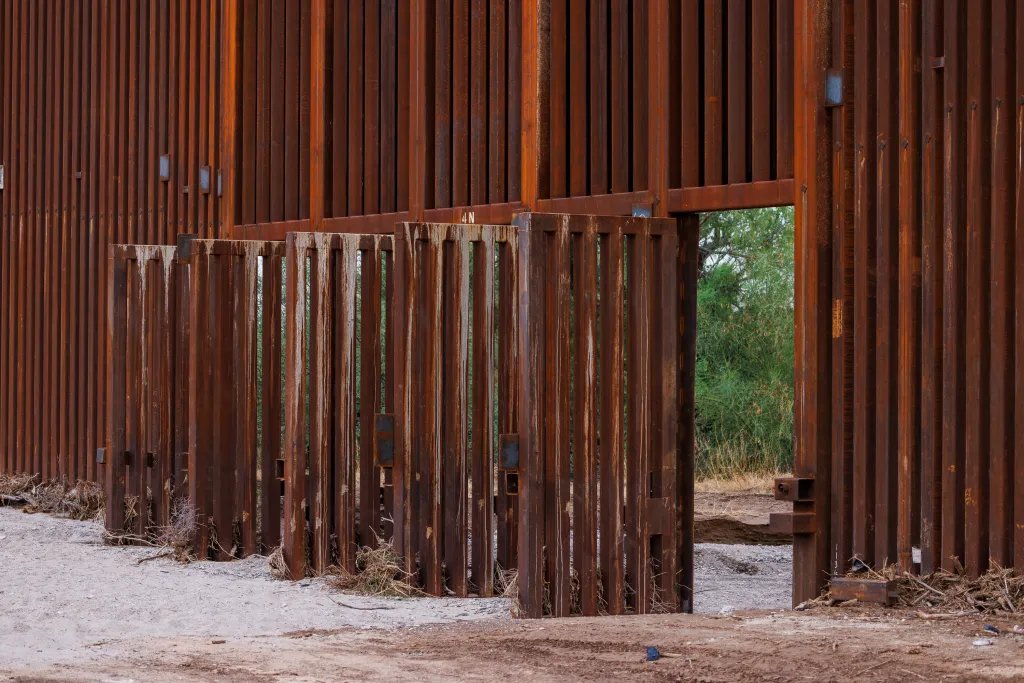 US officials have WELDED open 114 massive gates along the Arizona border, allegedly to allow water to flow freely during the annual monsoon season and for antelope migration.

It also allows ~1,400 illegal aliens walk into the US daily—without inspection.

This is an invasion.