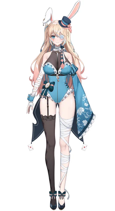 【お知らせ】 この度、VTuber米國卯()さんのキャラクターデザイン・Live 2D用イラストを担当させていただきました!  本当にかわいいので、どうぞよろしくお願いいたします