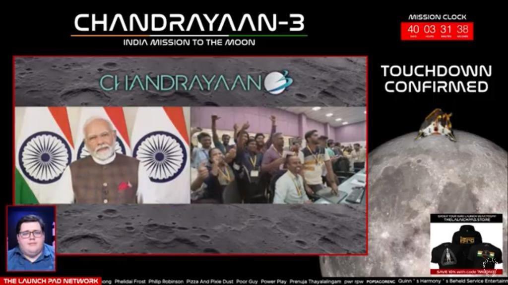 nagarjungopal's tweet photo. India is over the moon AGAIN!! With  chandrayaan-1 India became the first country to detect water on lunar surface in 2008 and now with Chnadrayaan-3, India became The first country to do a softlanding on the South Pole of the moon. Thank you @isro 
#chandrayaan3mission #ISRO https://t.co/AvCZY8uVkI