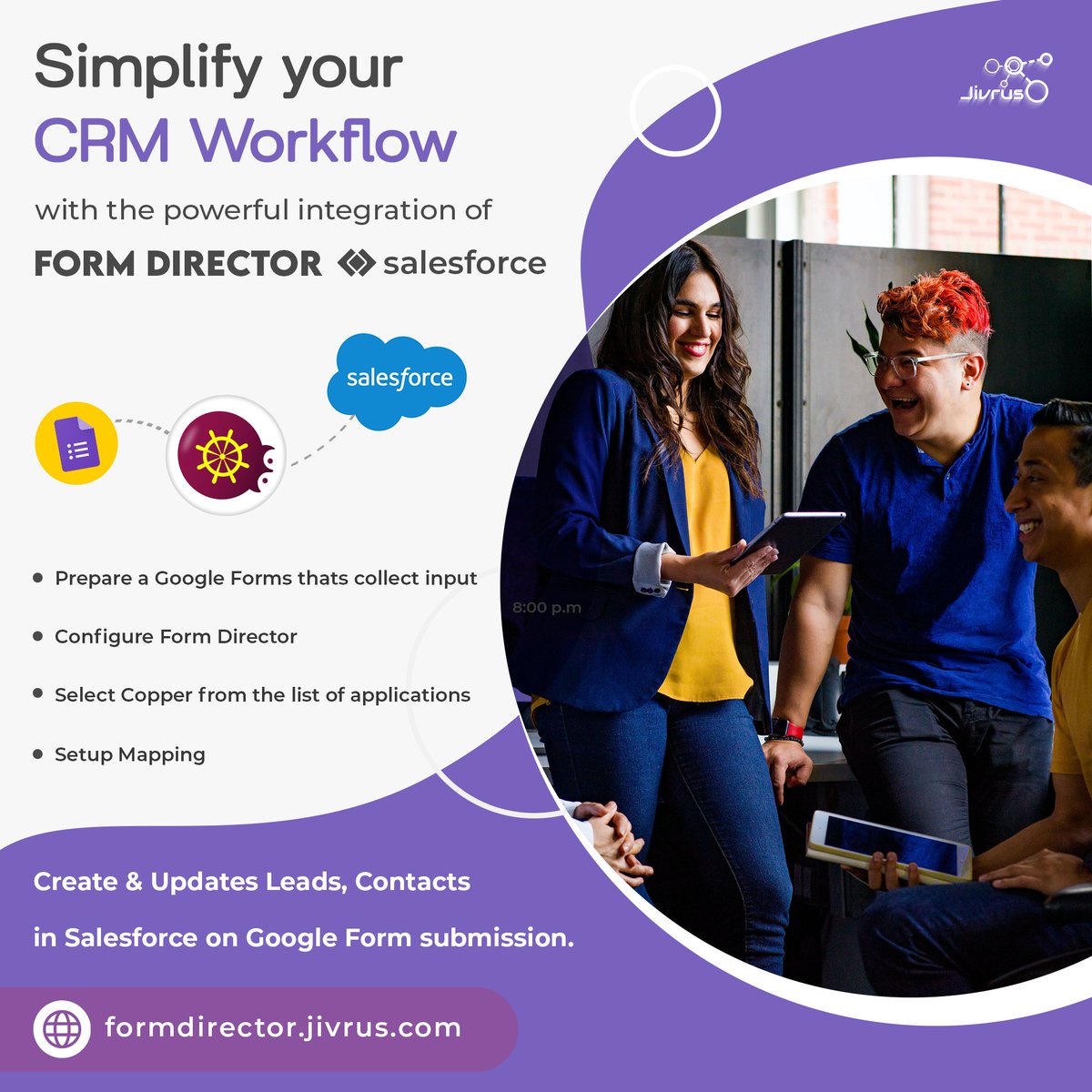 jivrus's tweet image. Simplify your CRM operations with the perfect blend of Form Director and @salesforce  integration!
Create and update Leads &amp;amp; Contacts in Salesforce directly from your Google Form submissions.
Read more &amp;amp; formdirector.jivrus.com/apps/crm/sales…

#GoogleForms #SalesforceIntegration #FormDirector