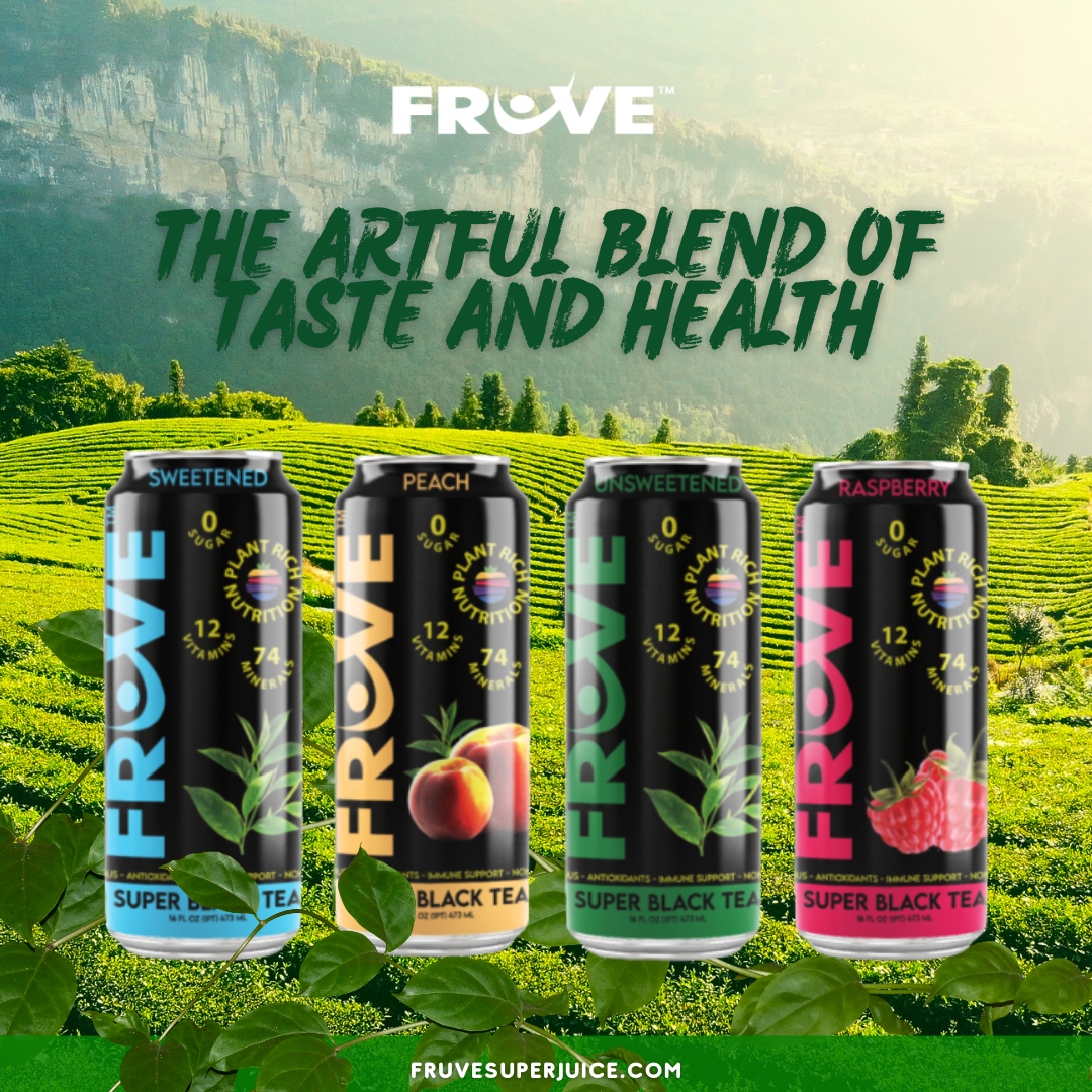Packed with essential vitamins and minerals, this black tea-based beverage is the perfect choice for those who want to stay refreshed and energized. And with only 5-15 calories per serving, you can indulge guilt-free. Don't wait any longer – try FrUve Super Tea today and exper...