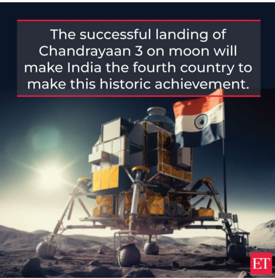 SunnySwam's tweet photo. What an extraordinary moment! Heartiest congratulations to all Indians on the successful soft landing of #Chandrayaan3 🚀

I'm speechless...in tears.. History has been created... What a Proud moment...

India India India...🇮🇳🇮🇳🇮🇳
 #Chandrayaan3 #Chandrayaan3Landing
@isro https://t.co/8jvzlhNxGI