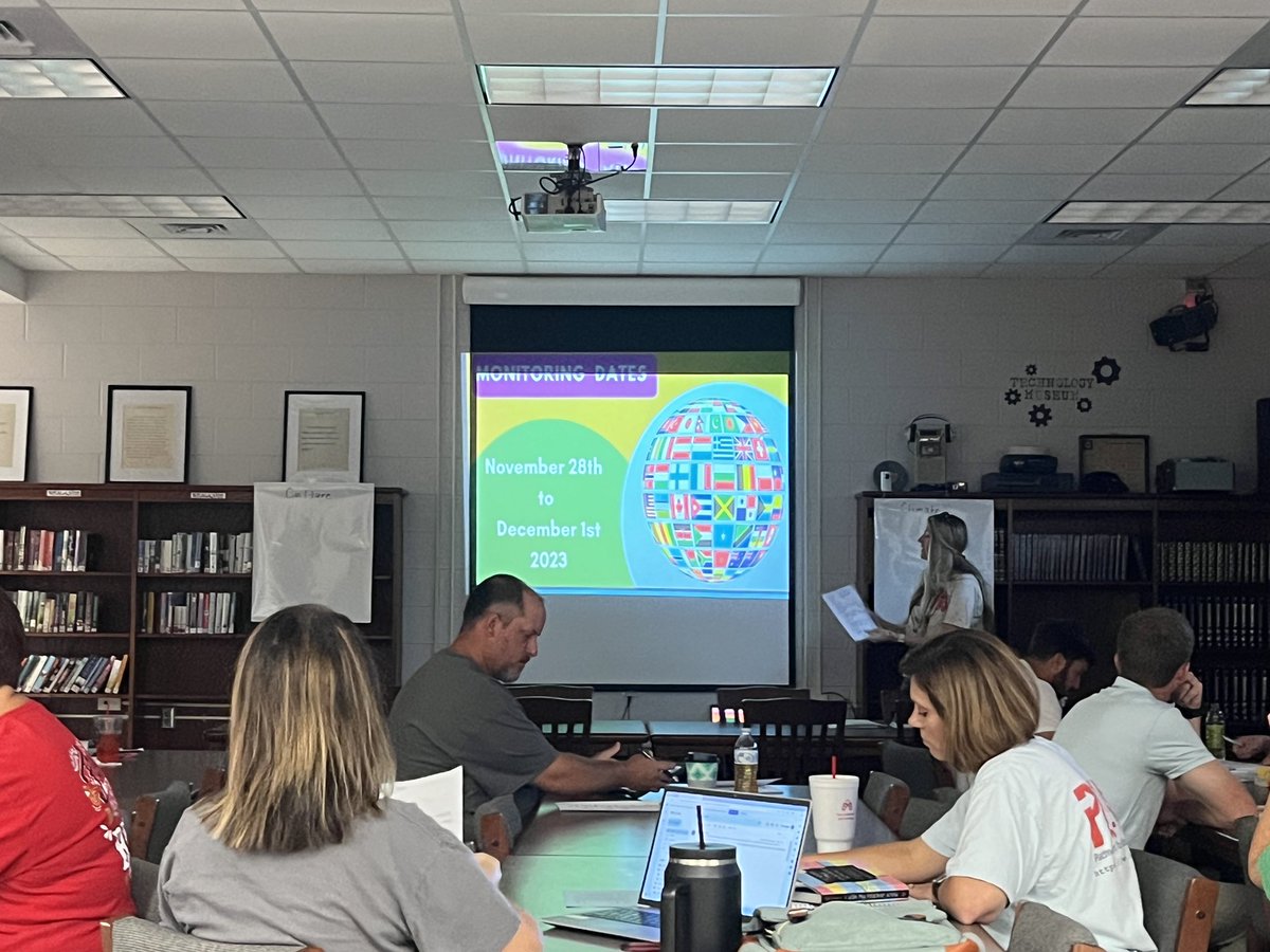 Dson1305's tweet photo. Excellent job on this PD Wednesday morning by Spanish teacher, Mrs. Hughes, going over ELL Policies and Procedures. https://t.co/SZOb7Zpkk8