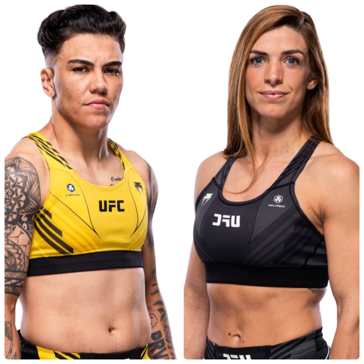 GroundPoundMo's tweet image. Jessica Andrade (24-12) 🇧🇷 vs Mackenzie Dern (13-3) 🇧🇷🇺🇲 para #UFC295 el 11 de noviembre (Fuente @ufc) #UFC #Strawweight

¿Podrá Andrade recuperarse de su mala dinámica o Dern continuará escalando posiciones en el ranking?