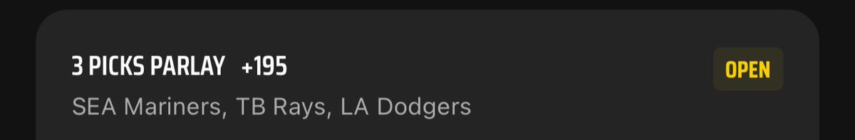 KoreyBets's tweet photo. +195 MLB Parlay

#GamblingTwitter #freebets #freepicks #sportsbetting #picks #DraftKings                                              #BetMGM #Fanduel #BarstoolSportsbook #money #parlay #MLB https://t.co/kYUPszHyPM