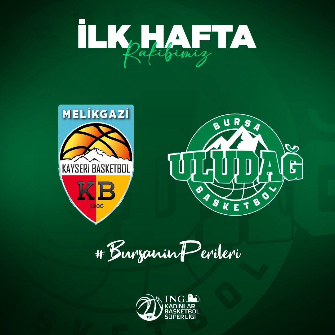 2023-2024 Sezonu ING Kadınlar Basketbol Süper Ligi'nin İlk Hafta Mücadelesinde Melikgazi Kayseri Basketbol'a Konuk Oluyoruz 

#bursa #bursauludağbasketbol