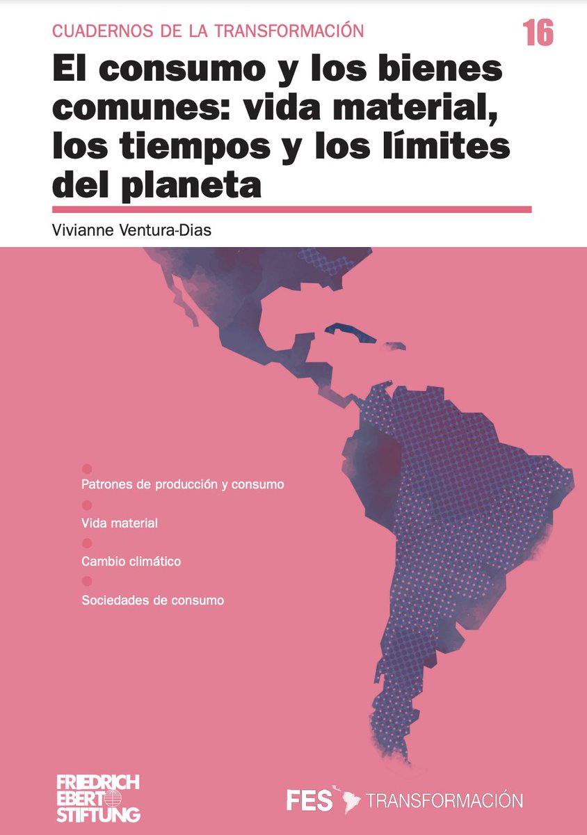 FNAmbiental's tweet photo. #CuadernosDeLaTransformación | @fes_tse
🔸El consumo y los bienes comunes: vida material, los tiempos y los límites del planeta.
Por: Vivianne Ventura-Dias
⬇️⬇️
https://t.co/eaQymZ39wn
#SociedadesDeConsumo #CambioClimático
#TransformaciónSocialEcológica #VidaMaterial https://t.co/MQQm30SMFX