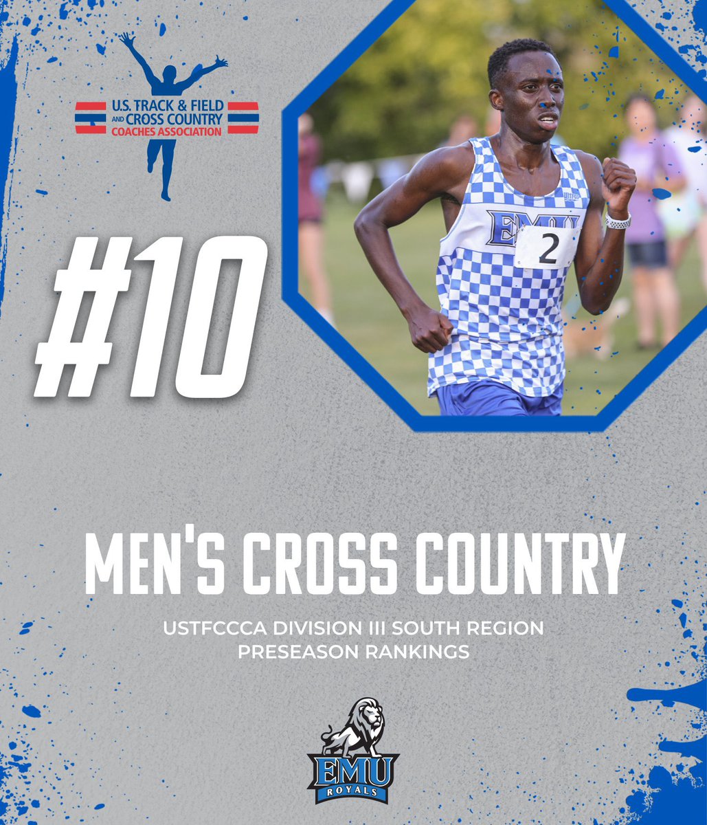 EMU_Athletics's tweet image. 𝙋𝙧𝙚𝙨𝙚𝙖𝙨𝙤𝙣 𝙍𝙚𝙘𝙤𝙜𝙣𝙞𝙩𝙞𝙤𝙣: Congratulations to our Men’s XC team on making the @USTFCCCA D3 South Region Top 10! @EMU_XC_TF 

#RoyalPride | #CompeteTogether