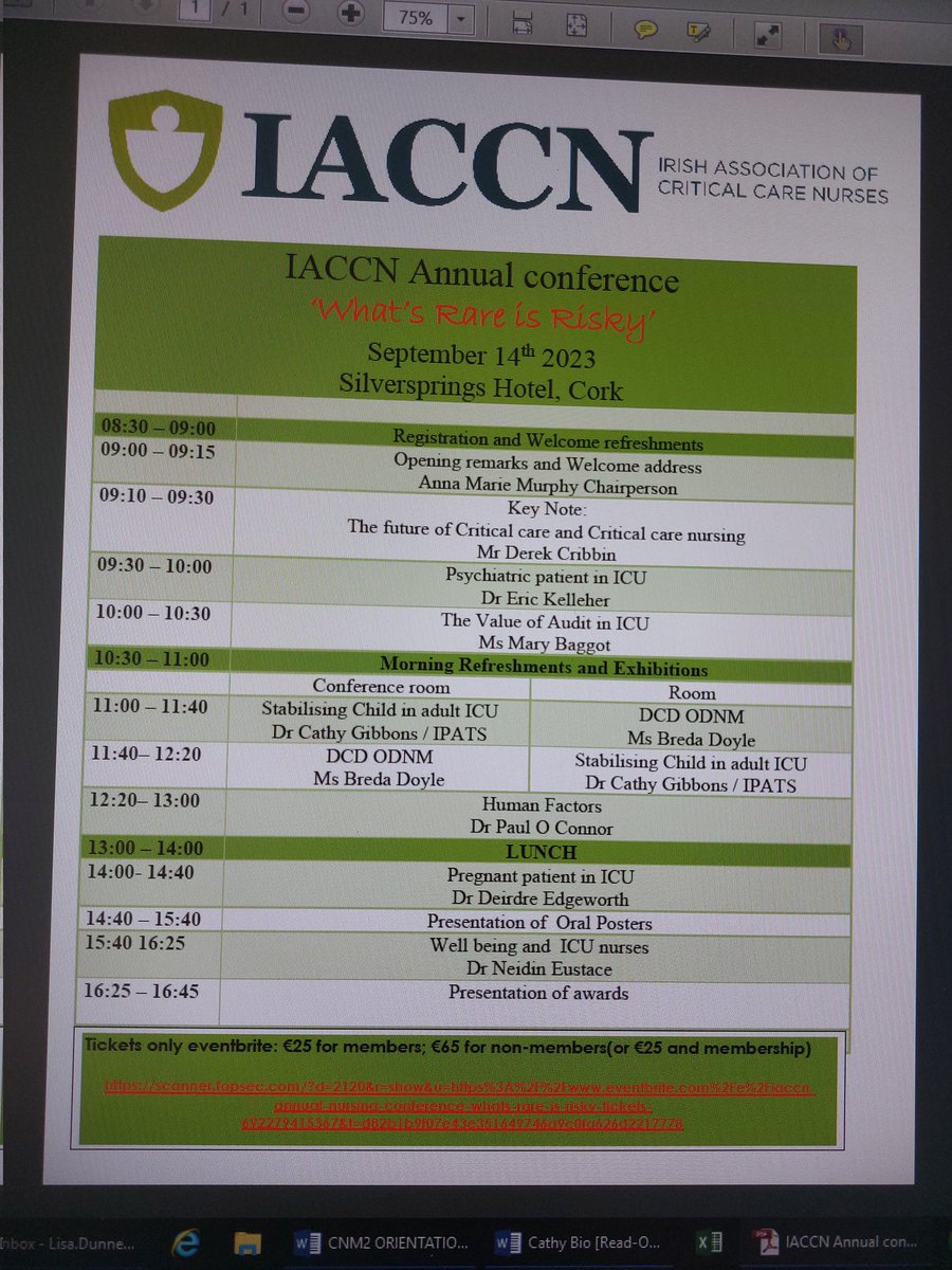 Join us on the 14th September at the Silversprings Hotel Cork. For the IACCN Annual Conference. eventbrite.com/e/iaccn-annual…