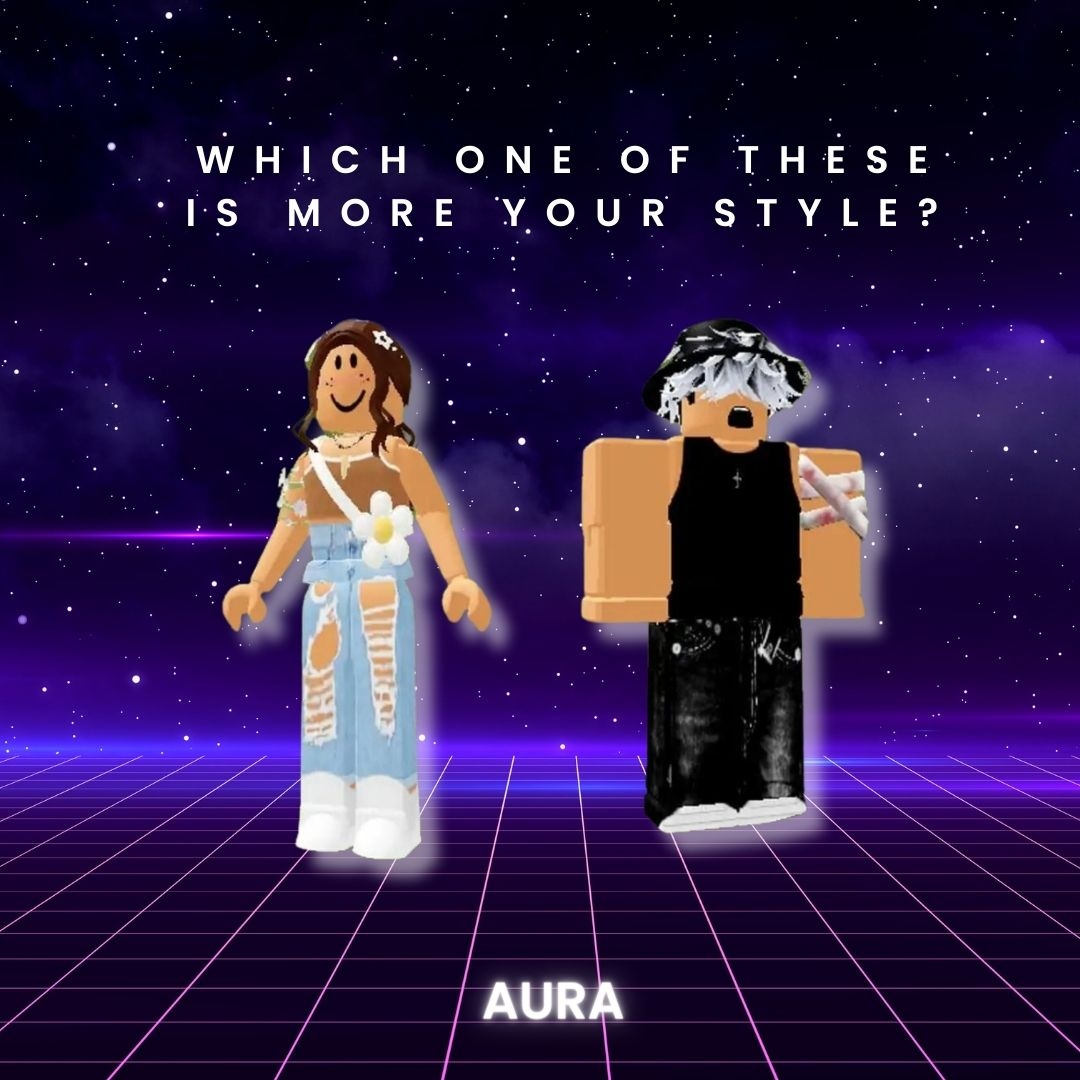 This or That? ⁠
⁠
Tell us which style is more like you! Something similar may be debuting soon.⁠
⁠
#AURA #DigitalFashion #FashionForward #DebutingSoon #ThisorThat⁠