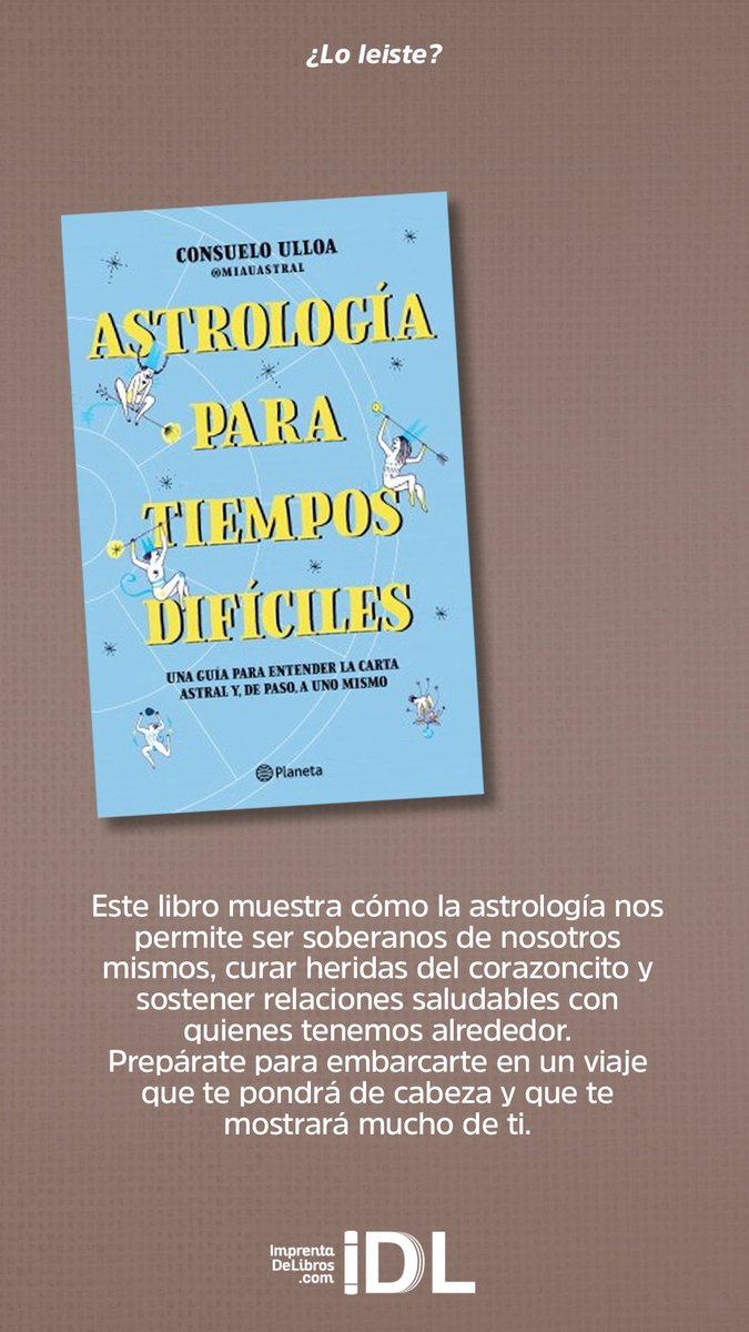 ¿te gusta la astrología? Este libro es el indicado para ti. 

Disponible en: 

imprentadelibros.com