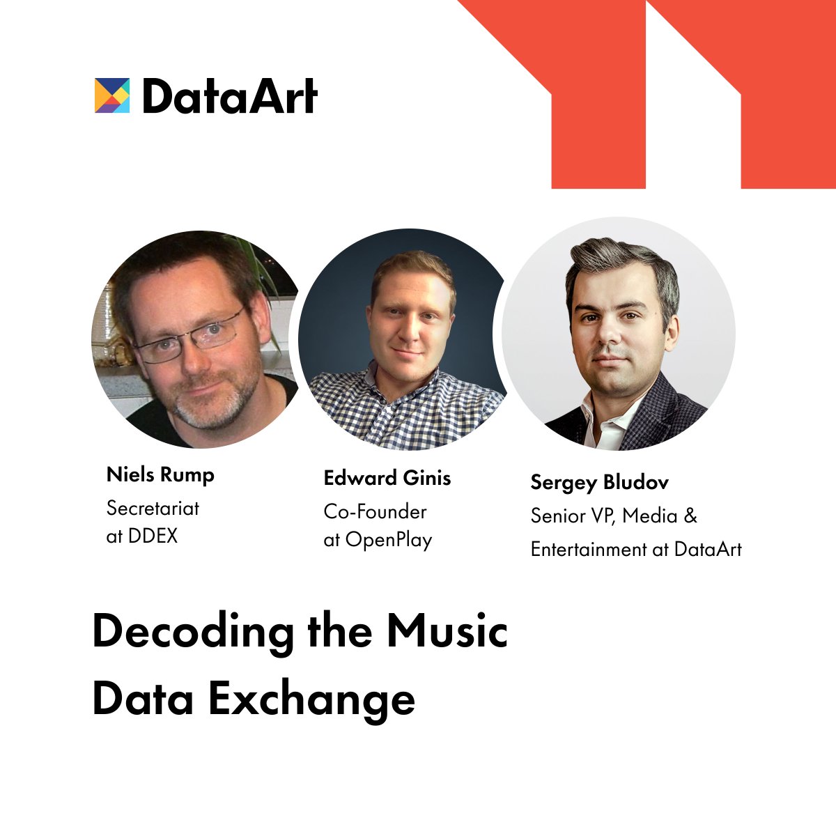sbludov's tweet photo. Check out some insights into our panel discussion with Edward Ginis from @openplayteam and Niels Rump from @DDEXnet, diving into the challenges and solutions in #MusicDataExchange at #MusicBiz2023: https://t.co/yKmGQbwplH