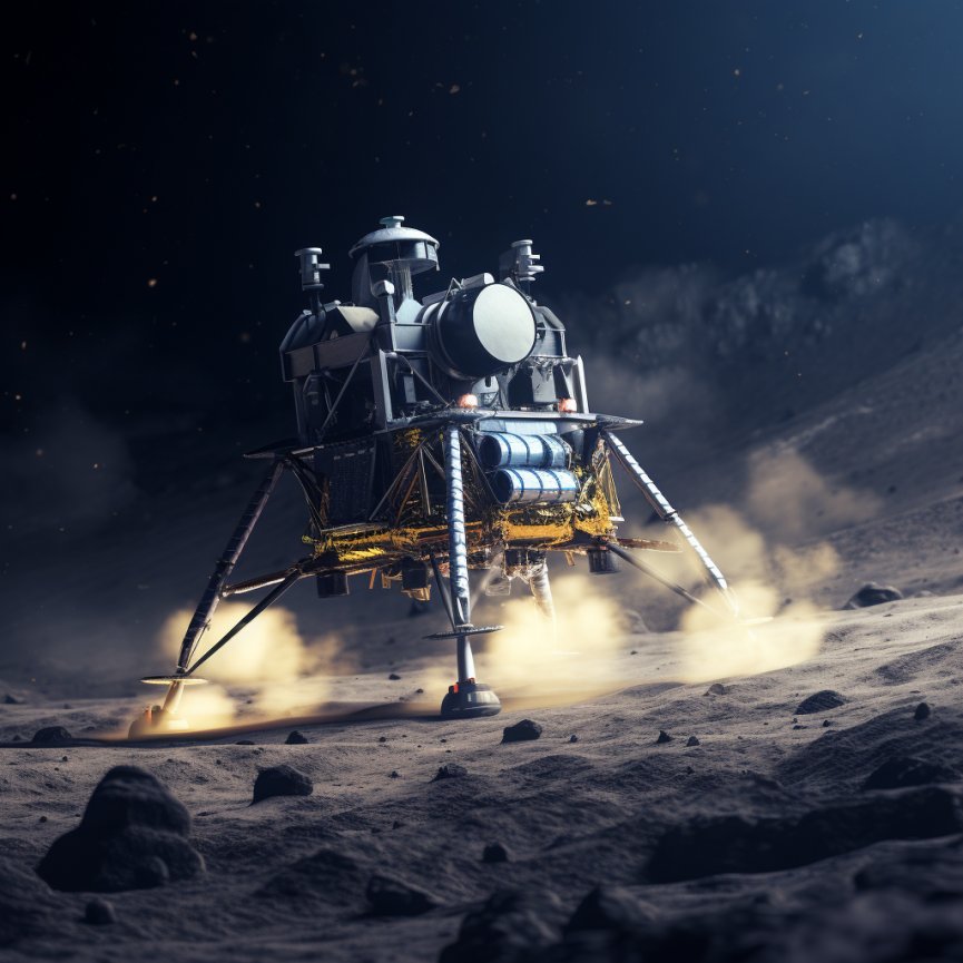 singhscout_'s tweet photo. Congratulations to @isro with this latest render by @MidJourneyDAO on the landing of Chandrayaan-3 today https://t.co/6oWwZVGpoh