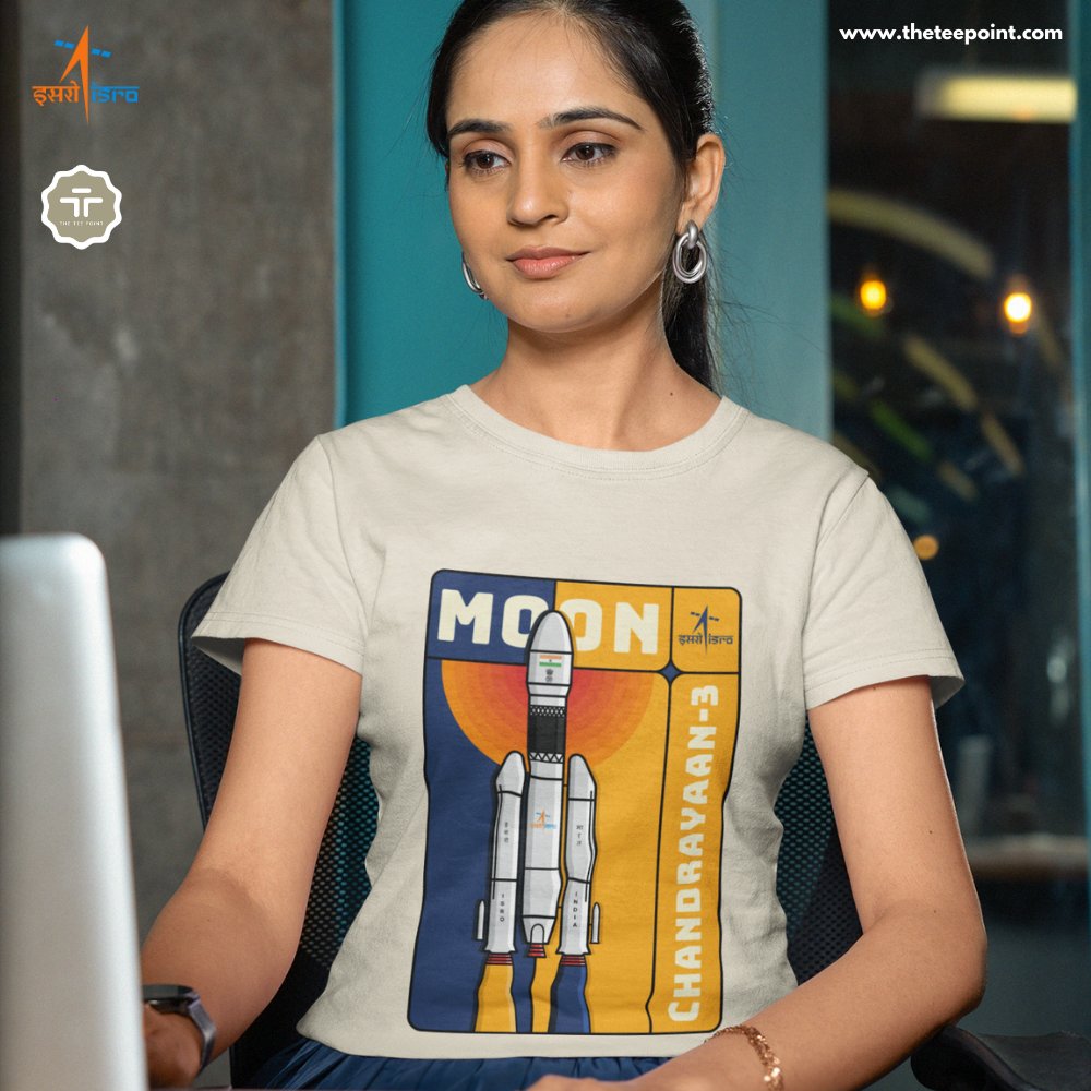 With Chandrayaan-3's triumphant landing, we proudly announce: 'India is now on the moon!' 🛰️🌏 Celebrate the success of Chandrayaan3 by getting our Official ISRO Merchandise specially made for this day! 😀🇮🇳 🛒: theteepoint.com/product-catego… #Chandrayaan3Success #ProudlyIndianInSpace