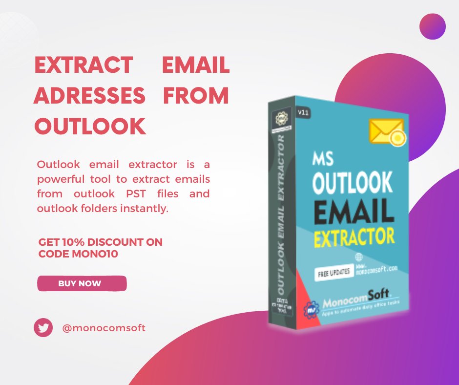 monocomsoft's tweet photo. Try out our top-notch Outlook Email Extractor software! Extracting emails from Outlook has never been easier.
It is not just an email extractor – it also grabs attachments from Microsoft Outlook & Office 365 Mail.
#monocomsoft #emailmarketingtools
Visit:
https://t.co/x0HVYVtjGj https://t.co/B3dmdhHTnD
