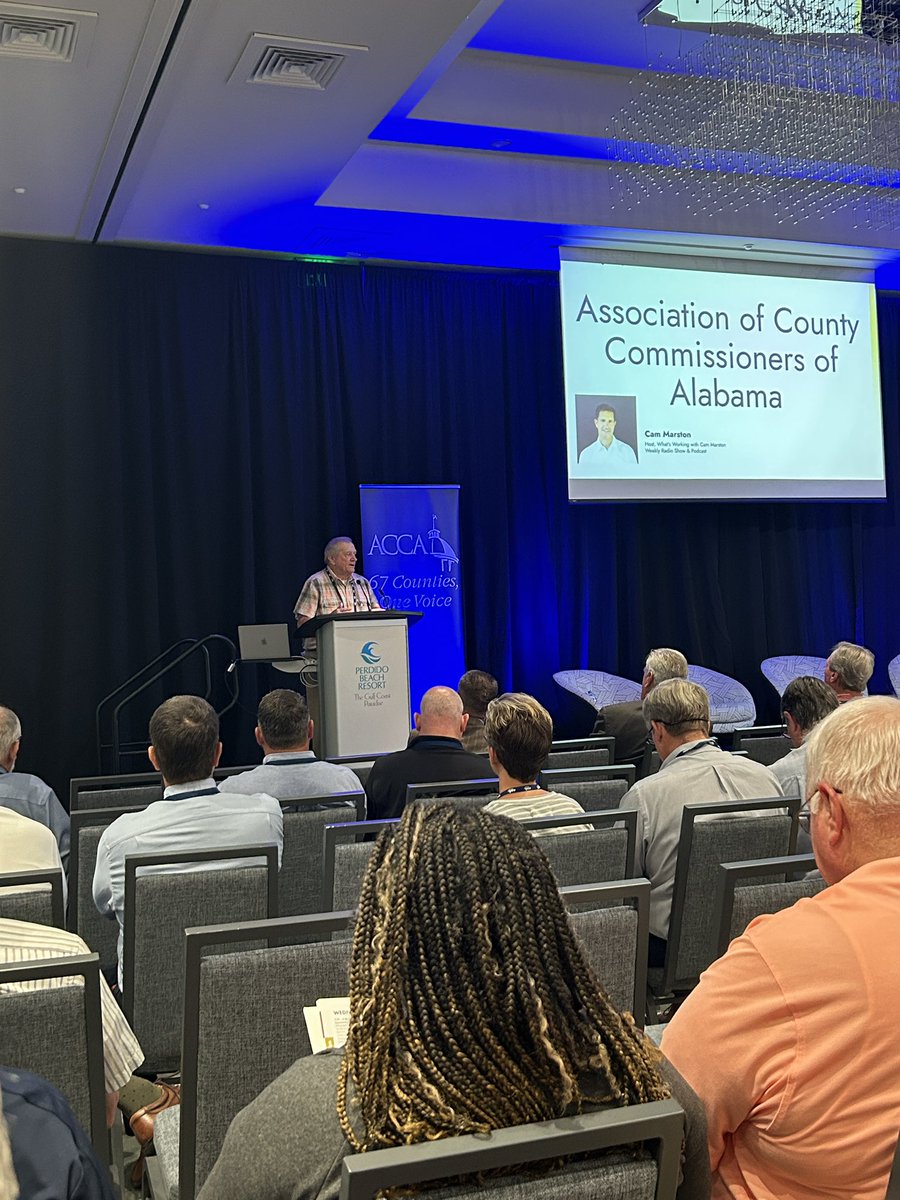 ElmoreComm's tweet photo. @AlabamaCounties Annual Conference in full swing today. Workforce trends, recruitment and retention begins the day #67onevoice #countyleadership https://t.co/JrBlpsA1rr
