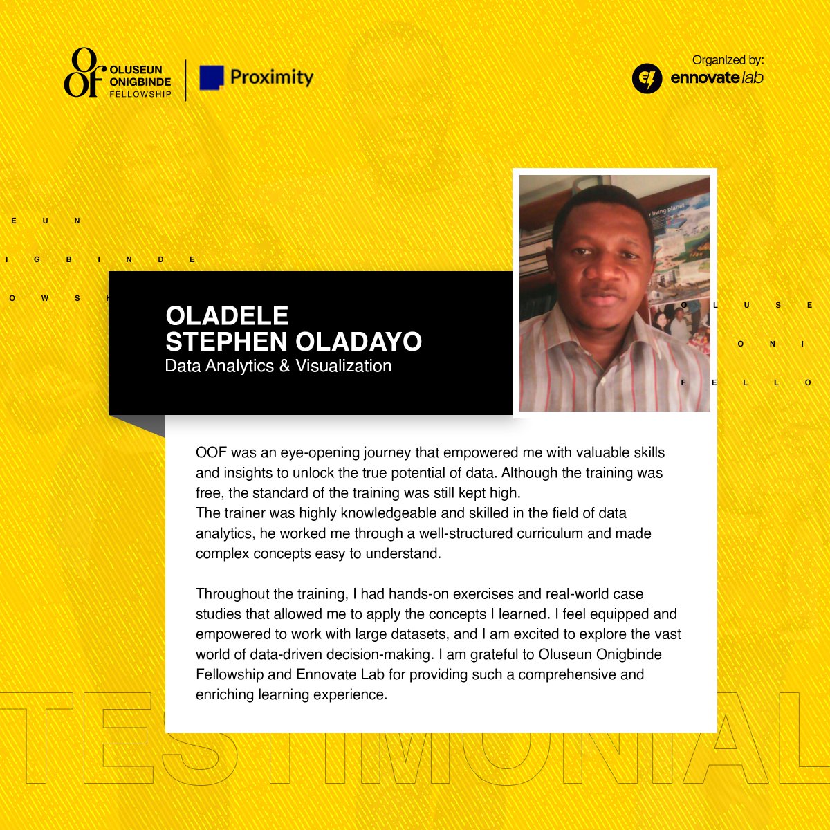 ennovatelab's tweet photo. Saluting Tech Trailblazers:
Voices of the First Oluseun Onigbinde Fellowship Graduates #OOF. Hear how these pioneers navigated their journey into tech, setting an inspiring example for those to follow.

@seunonigbinde
#TechTransition #SuccessChronicles #Tech #Techfellows https://t.co/Od45JnX9P3