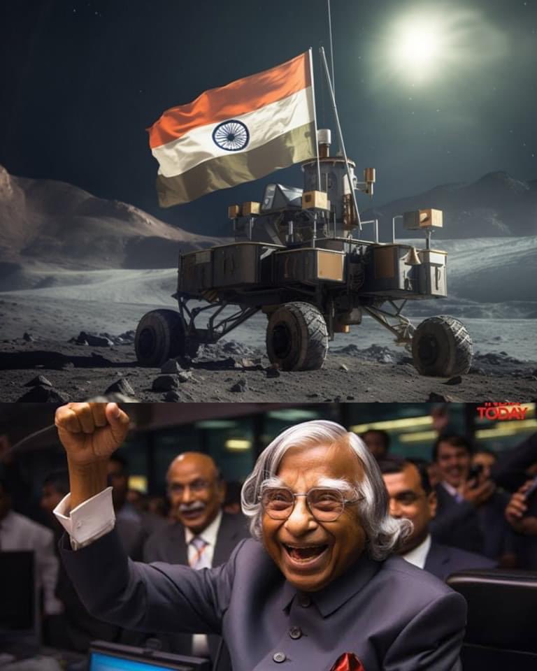 ItsSubiksonHere's tweet photo. Most Happiest Man Now Dr. APJ Abdul Kalam Sir. 

The Missile Man 🚀🌝🛰️

WE MISS YOU SIR 🇮🇳 https://t.co/jdtrCoMslZ