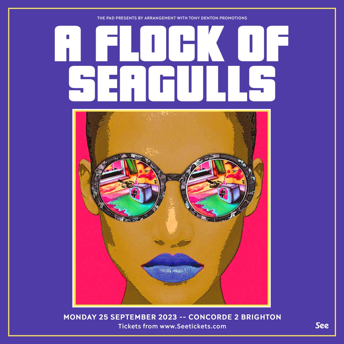 💥💥 Coming Soon 💥💥 Watch your chips, the 80's icons A Flock Of Seagulls will be flying into Concorde 2 in a few weeks. Grab your tickets today...bit.ly/3kJDizC