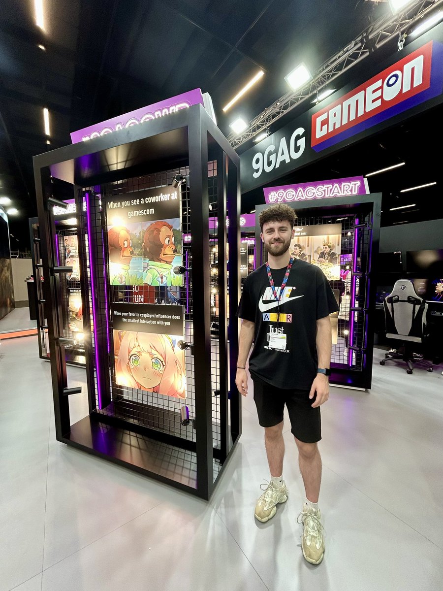 ItsOllMS's tweet photo. First day of GamesCom โ
Thanks for an awesome day @9GAG @gamescom See you again tomorrow ๐ซก #Gamescom @ASUS_ROG @WoTBlitz #9GAG #9GAGGameOn #9GAGGamescom https://t.co/kT6P7GOMdn