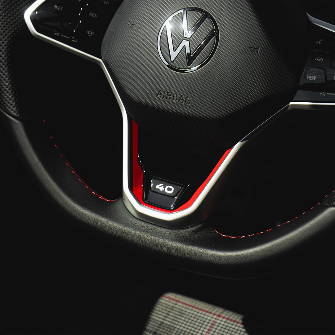 VWcanada's tweet photo. Power meets precision in the #VWGolfGTI 40th Anniversary  Edition. https://t.co/3NXZwqcH4A https://t.co/wYX0giZRBx