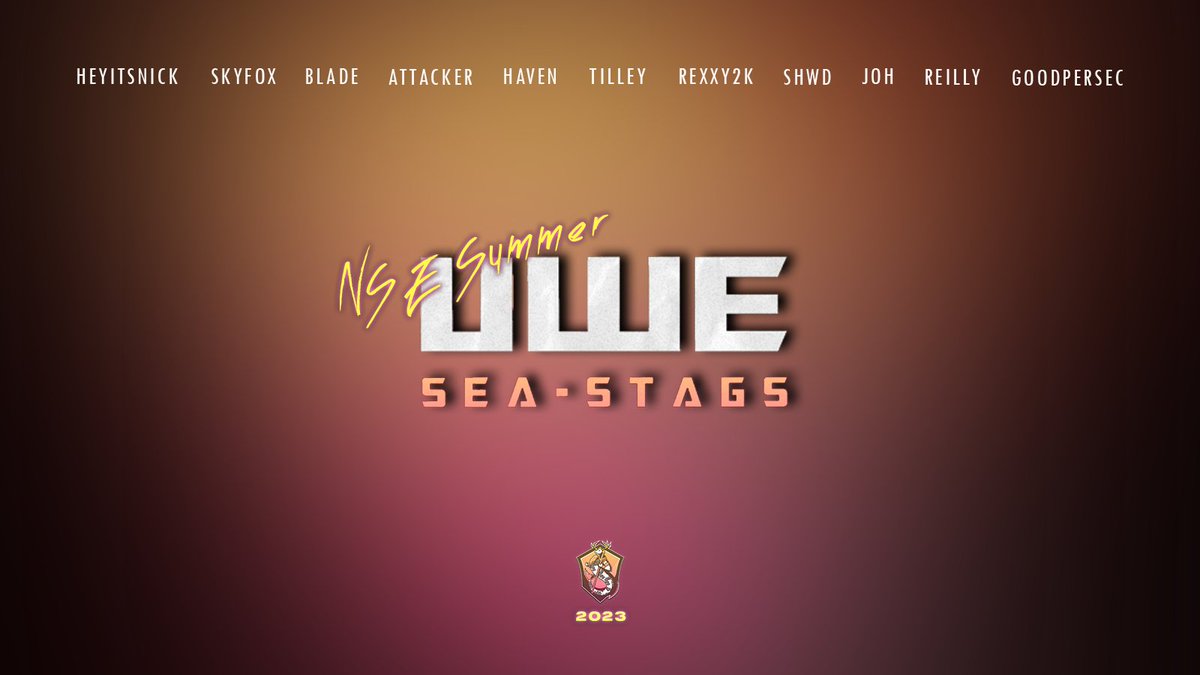 SeaStagsOW's tweet photo. And it's a wrap. 

A huge thank you to all the players of the summer and winter seasons of both @nse_gg and @theNUEL

You all put in so much effort into the teams, leaving your mark on UWE Overwatch

2022/23 was a wild ride, but it's time to freshen up and go again!

gg all! https://t.co/HWBeBsCNnb